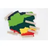 Krainy geograficzne - mata z podpisami
