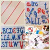 Zestaw: ruchomy alfabet + mata + karty edu. + litery duże