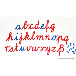 ruchomy alfabet NIEMIECKI litery Montessori