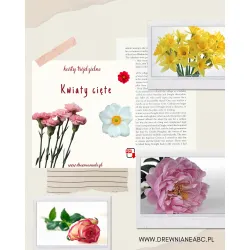 Karty trójdzielne KWIATY cięte - pdf
