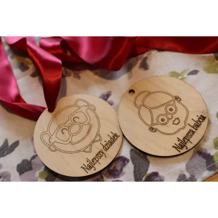 Medal drewniany - najlepszy dziadek