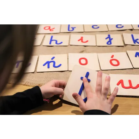 Alfabet sensoryczny - małe litery