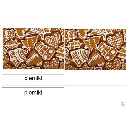 Karty trójdzielne Boże Narodzenie - pdf