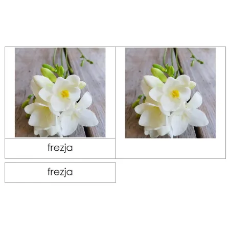Karty trójdzielne KWIATY cięte - pdf