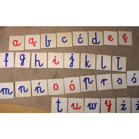 Alfabet sensoryczny - małe litery